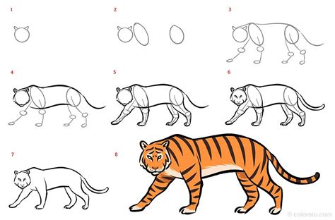 老虎 畫|中国画老虎，简单易学适合儿童和初学者 How to draw a tiger,。